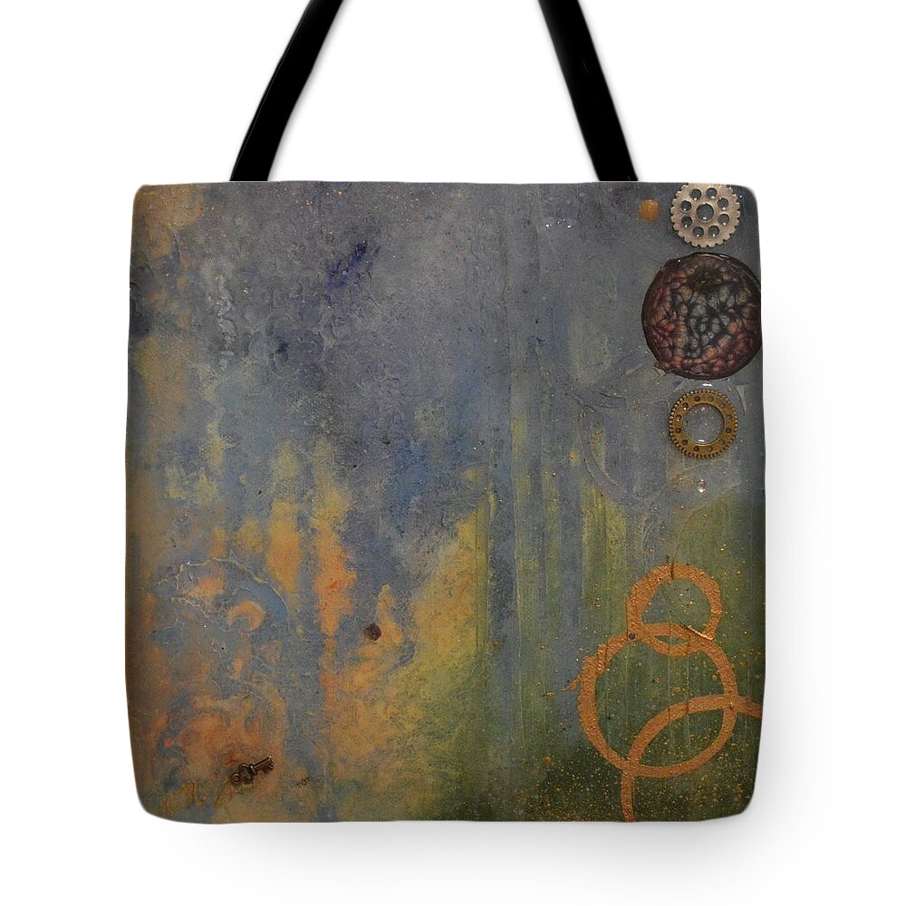  Tote Bag featuring the painting Spectrum Mini by MiMi Stirn