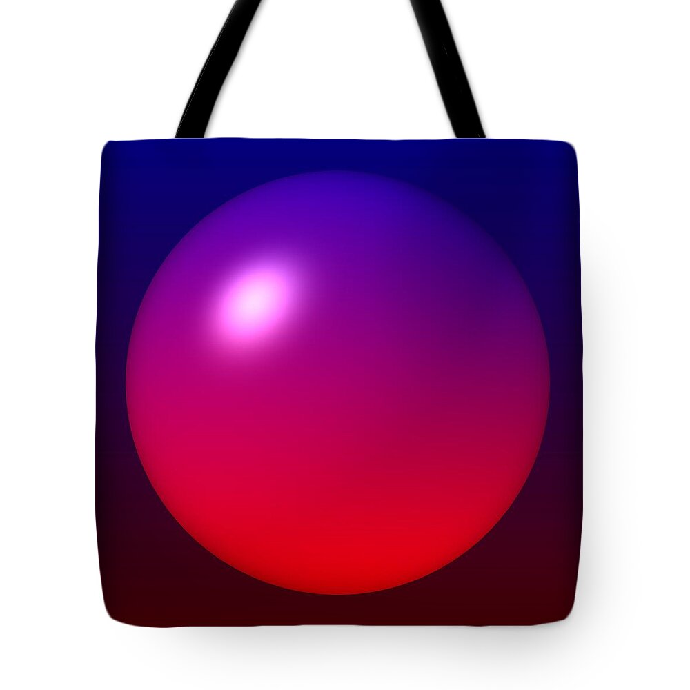 Sphere Tote Bag featuring the digital art Sphere by Lyle Hatch