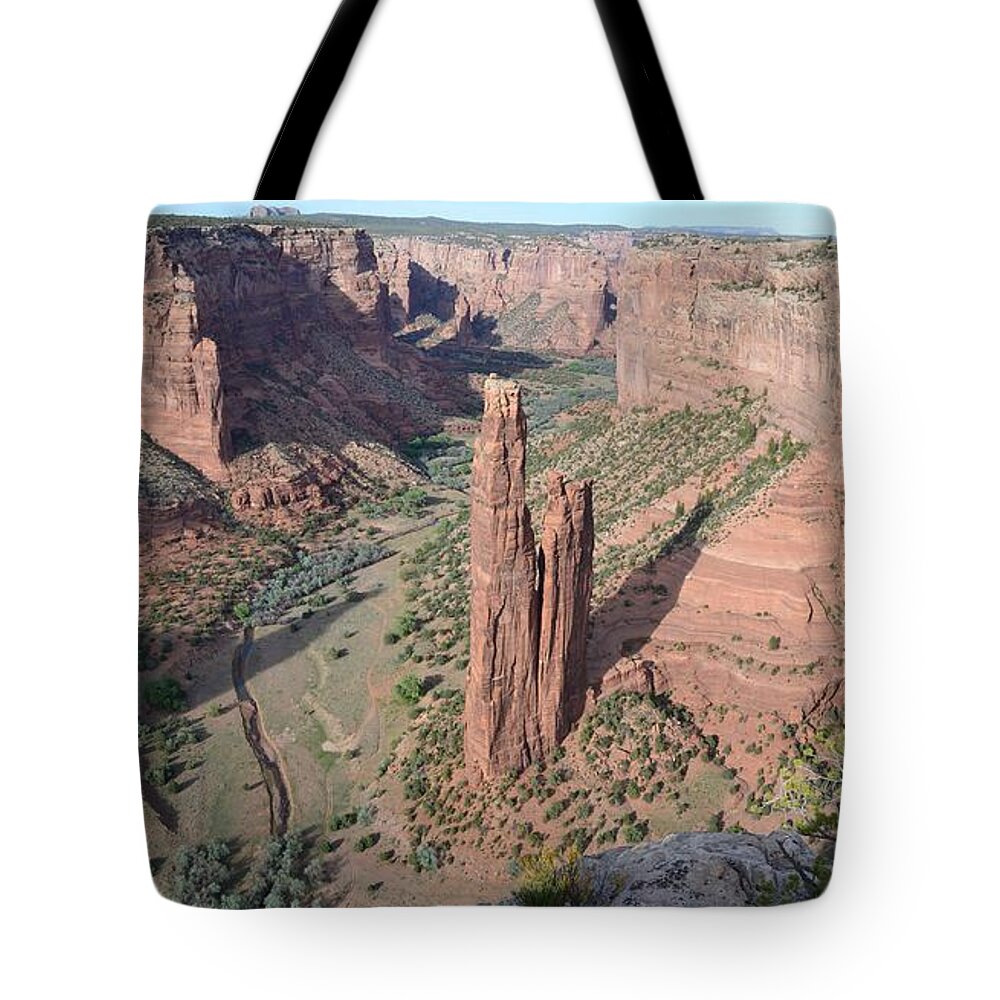 Usa Tote Bag featuring the photograph Spider Rock by Jules Traum