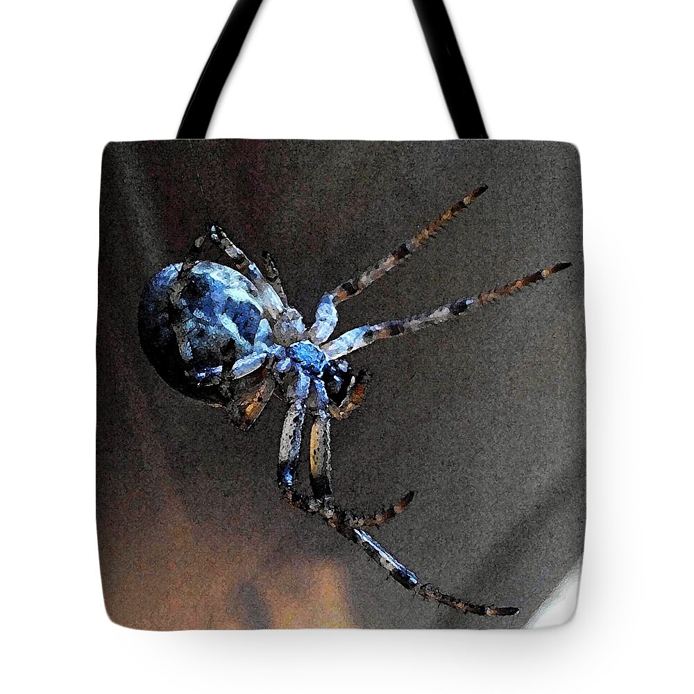 Insect Tote Bag featuring the photograph Spider by Viaruss Ut-Gella