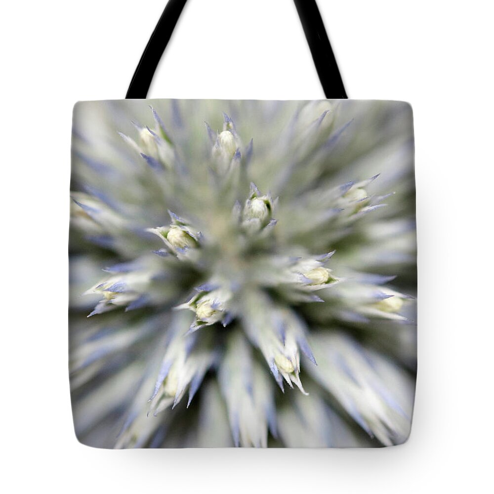 Macro Tote Bag featuring the photograph Spiked Illusion by Mary Anne Delgado