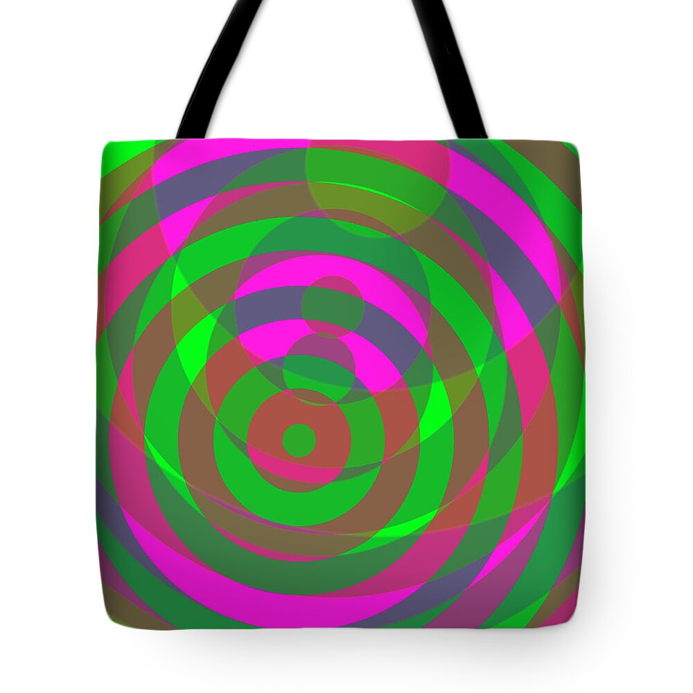 Spin Tote Bag featuring the digital art Spin 4 by Julia Woodman