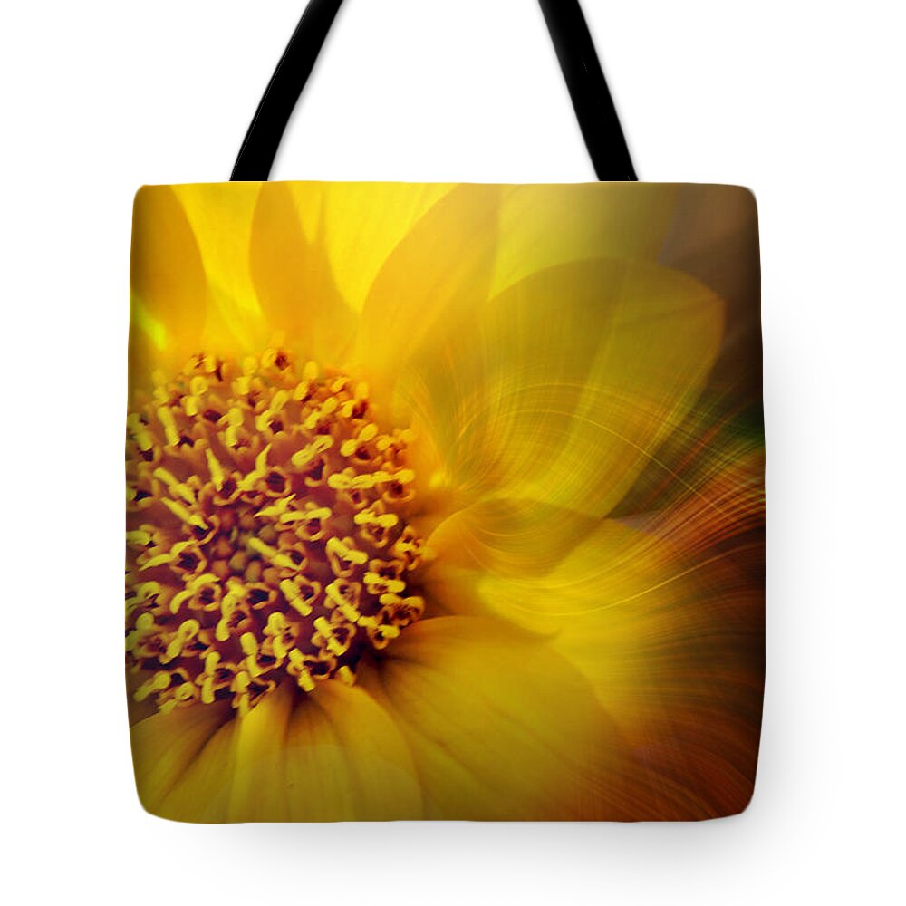 Artistic Prints Tote Bag featuring the photograph Spiraling Out of Control Print by Gwen Gibson