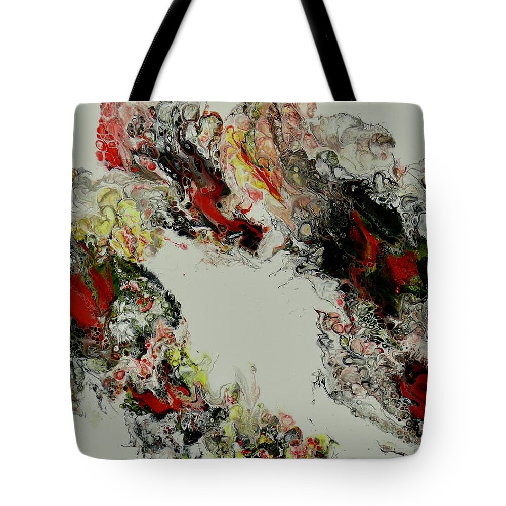 Abstract Tote Bag featuring the painting Spirit Dance by Patti Ishee