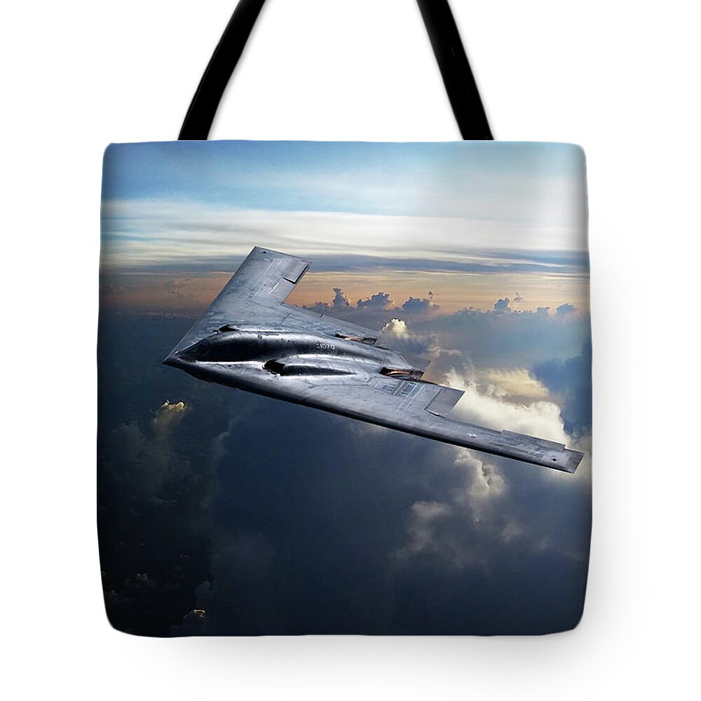 B-2 Bomber Tote Bag featuring the digital art Spirit Of Ohio by Airpower Art
