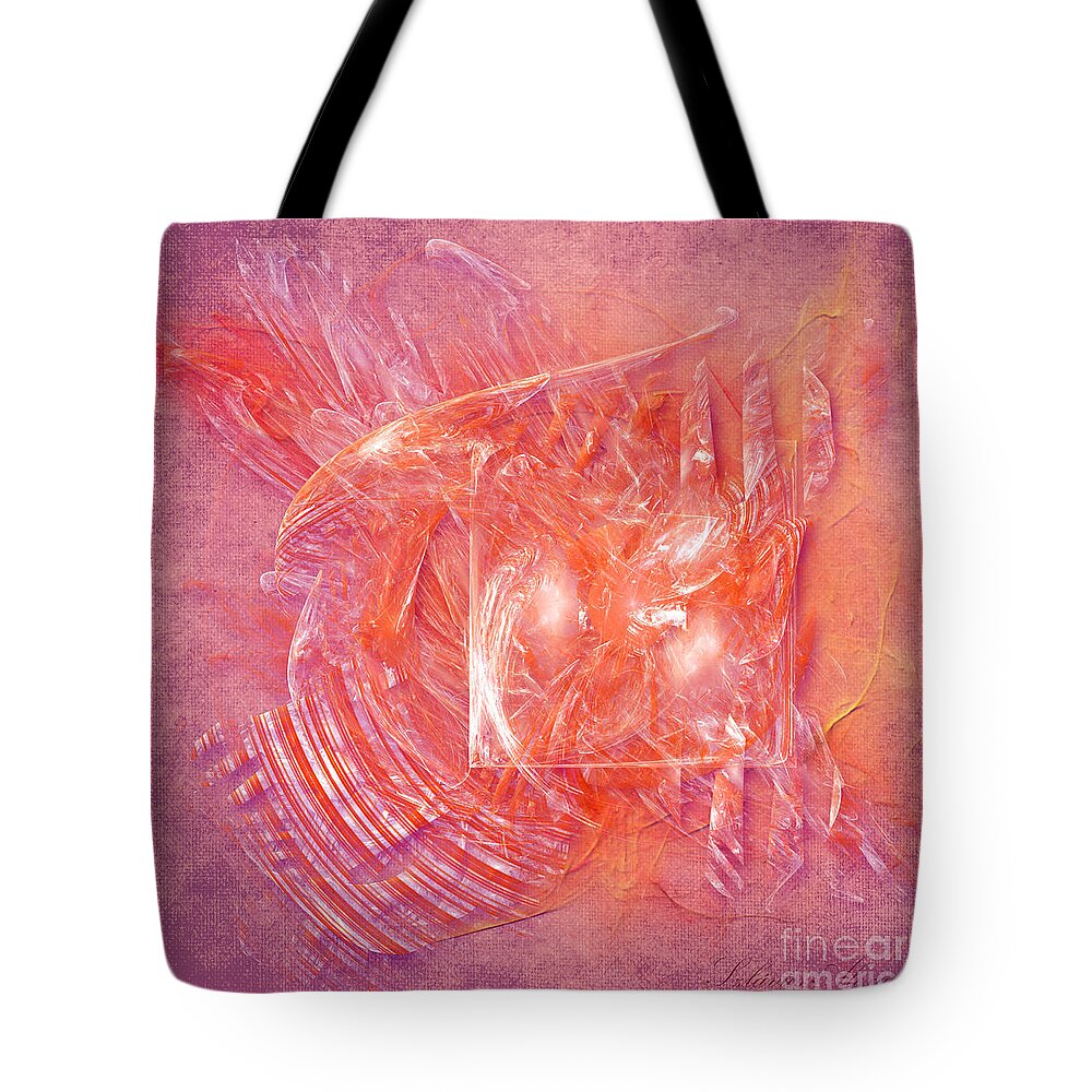 Abstract Tote Bag featuring the digital art Spiritual energy by Alexa Szlavics