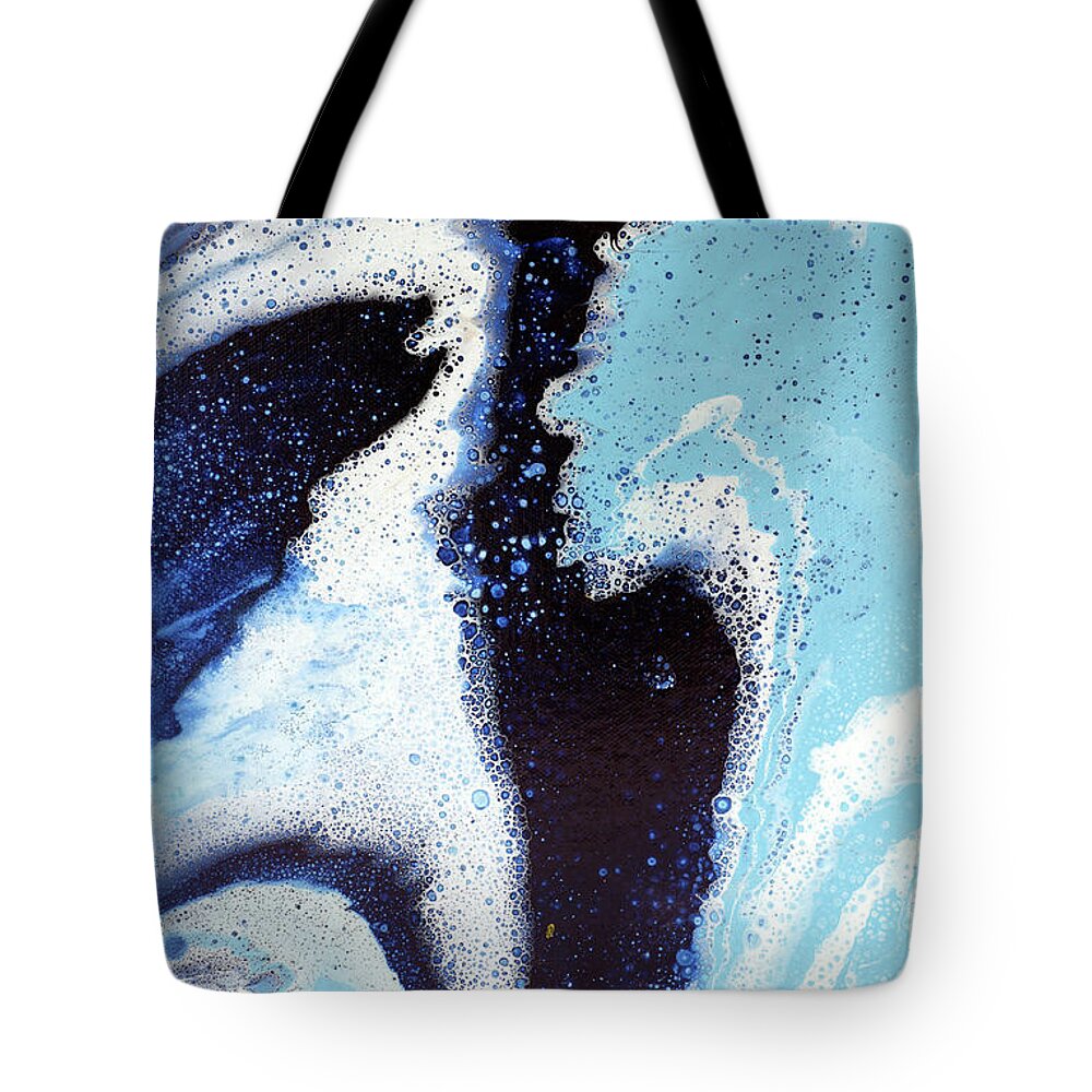 Beach Tote Bag featuring the painting Spout by Tamara Nelson