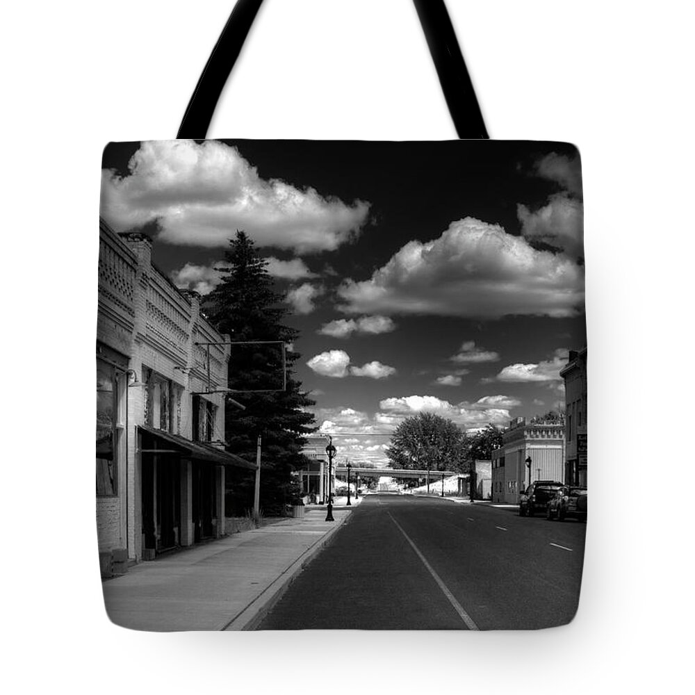 Hdr Tote Bag featuring the photograph Downtown Sprague by Lee Santa