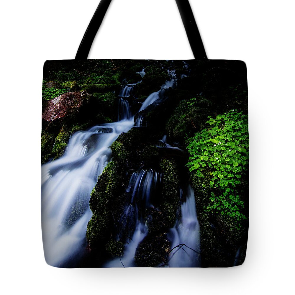 Majestic Tote Bag featuring the photograph Spray Park Waterfall by Pelo Blanco Photo