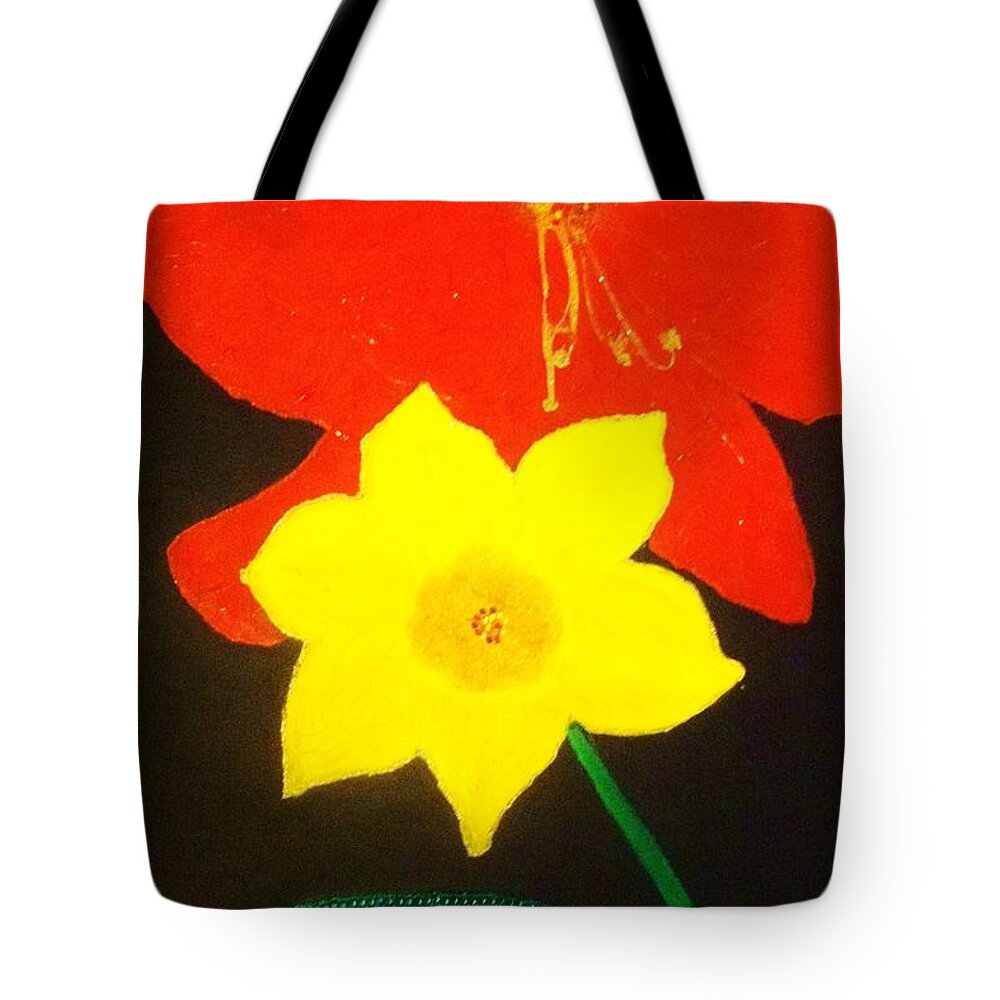  Tote Bag featuring the painting Spring 1 by Lilliana Didovic