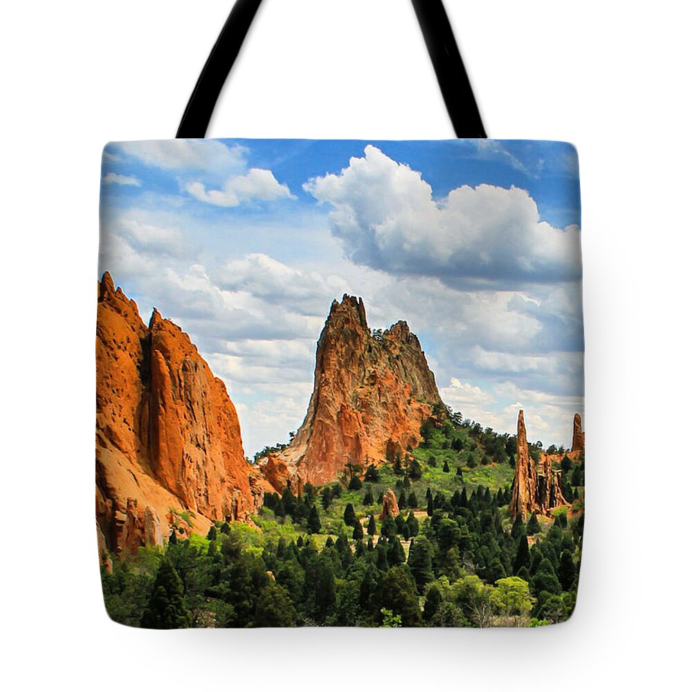 Colorado Tote Bag featuring the photograph Spring At Garden Of The Gods by Juli Ellen