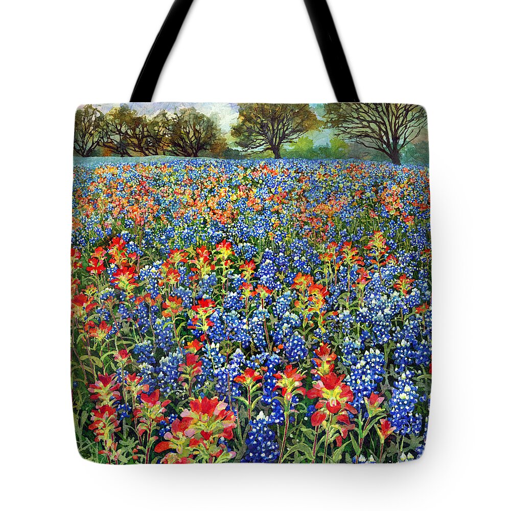 Wild Flower Tote Bag featuring the painting Spring Bliss by Hailey E Herrera