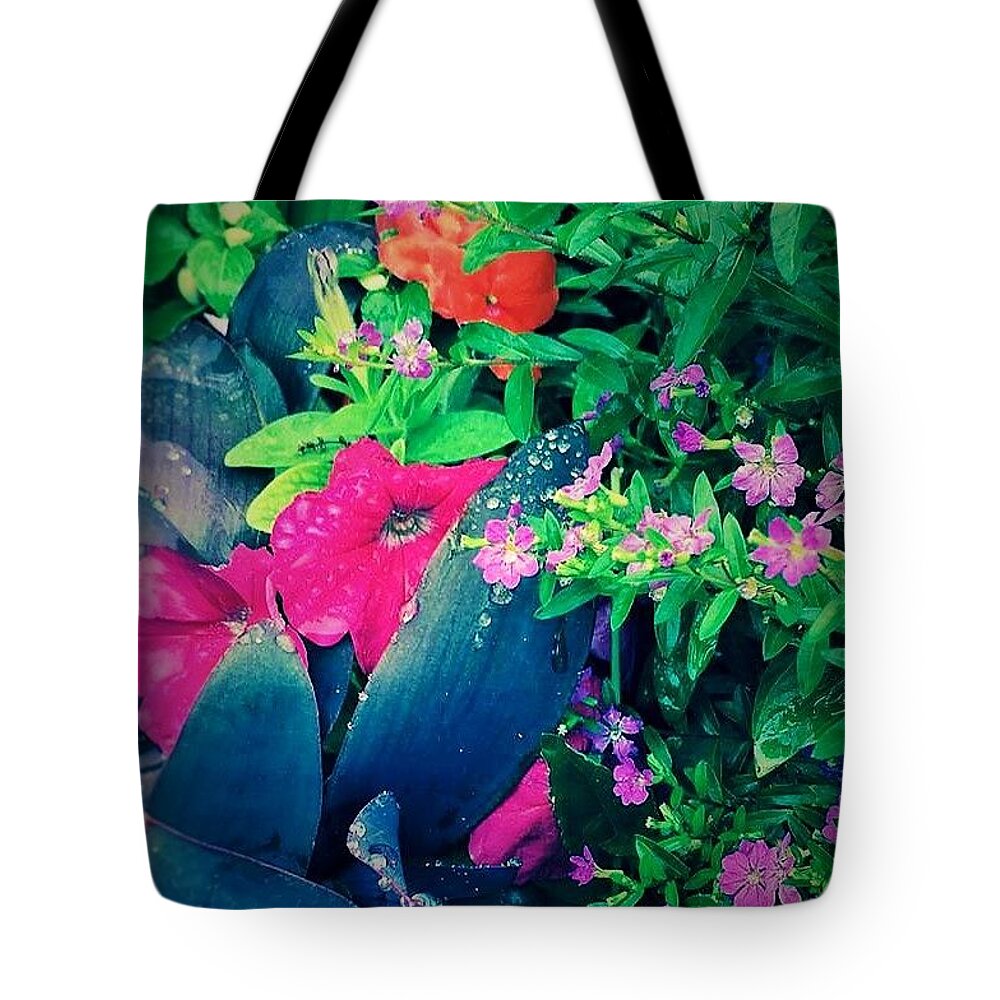 Spring Tote Bag featuring the photograph Spring Drizzels by John Glass