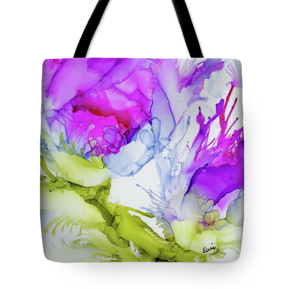 Spring Tote Bag featuring the painting Spring by Eunice Warfel