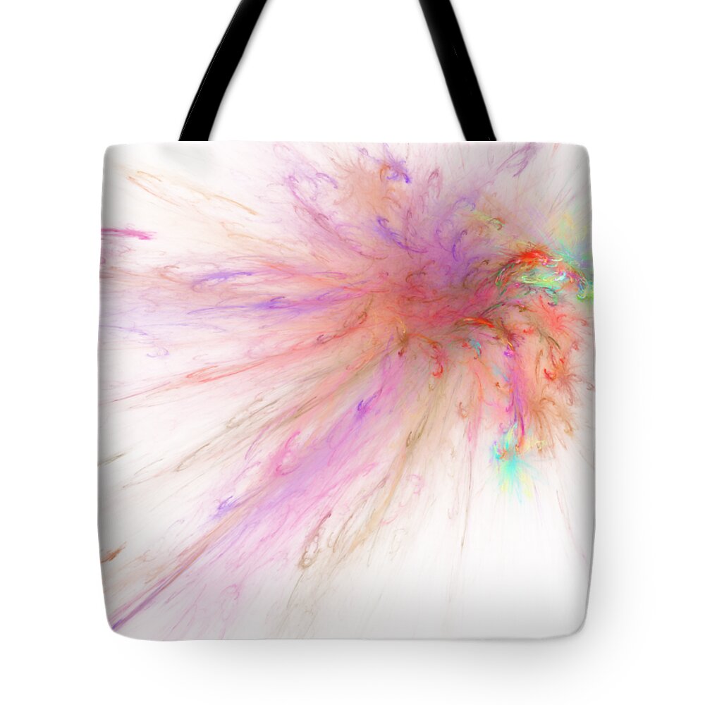 Spring Tote Bag featuring the digital art Spring Fling by Ilia -