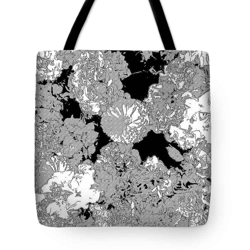 Flowers Tote Bag featuring the digital art Spring Flowers by Kumiko Izumi