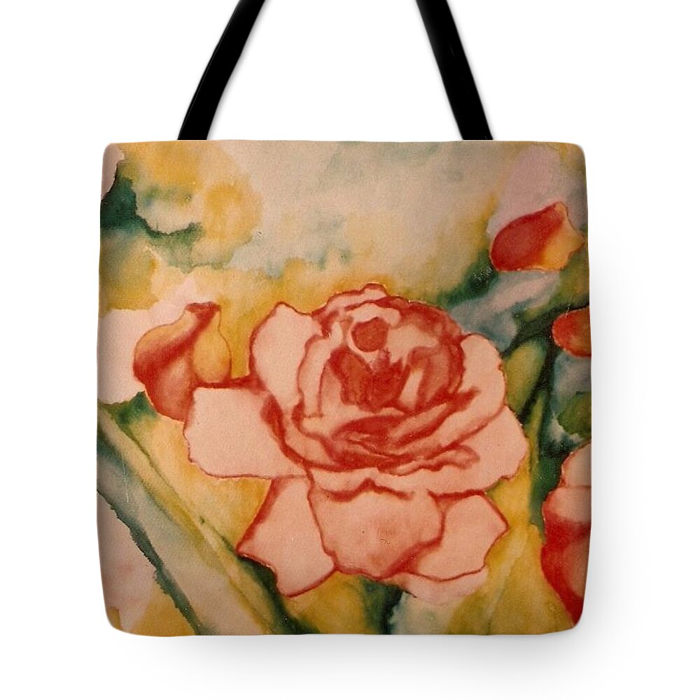 Blooms Artwork Tote Bag featuring the painting Spring Garden by Jordana Sands