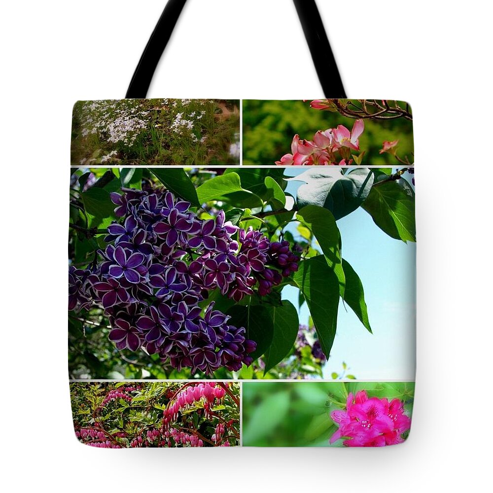 Lilacs Tote Bag featuring the photograph Spring Glory by Priscilla Richardson