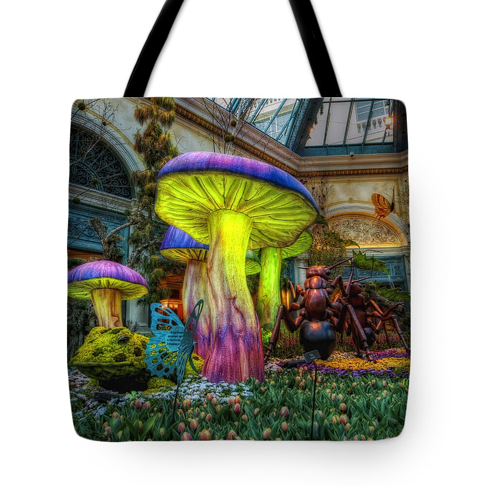 Architecture Tote Bag featuring the photograph Spring Mushrooms by Stephen Campbell