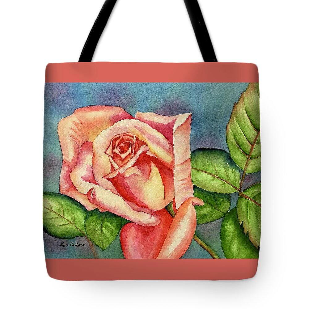 Rose Tote Bag featuring the painting Spring Rose by Lyn DeLano