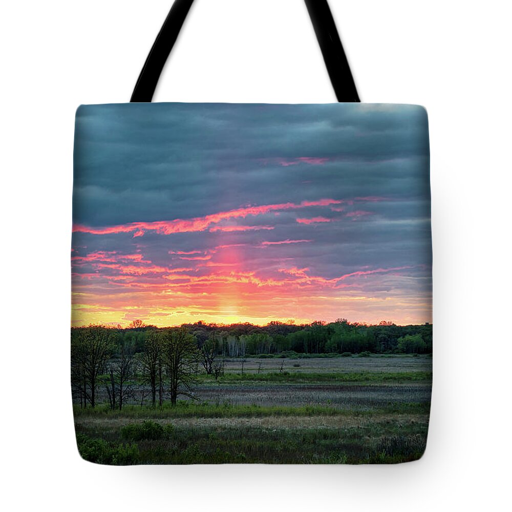  Tote Bag featuring the photograph Spring Sunset by Dan Hefle