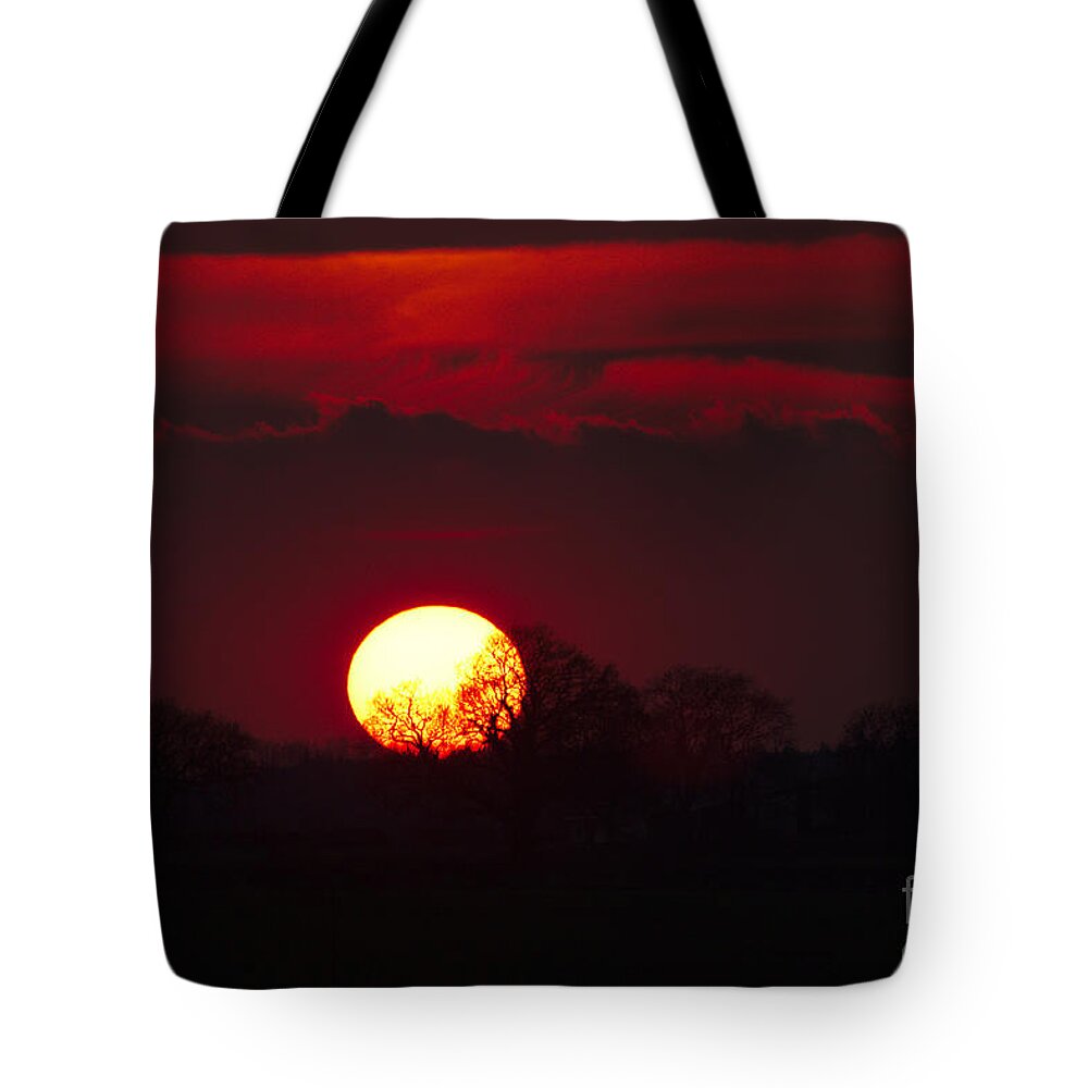 St James Lake Tote Bag featuring the photograph Spring Sunset by Jeremy Hayden