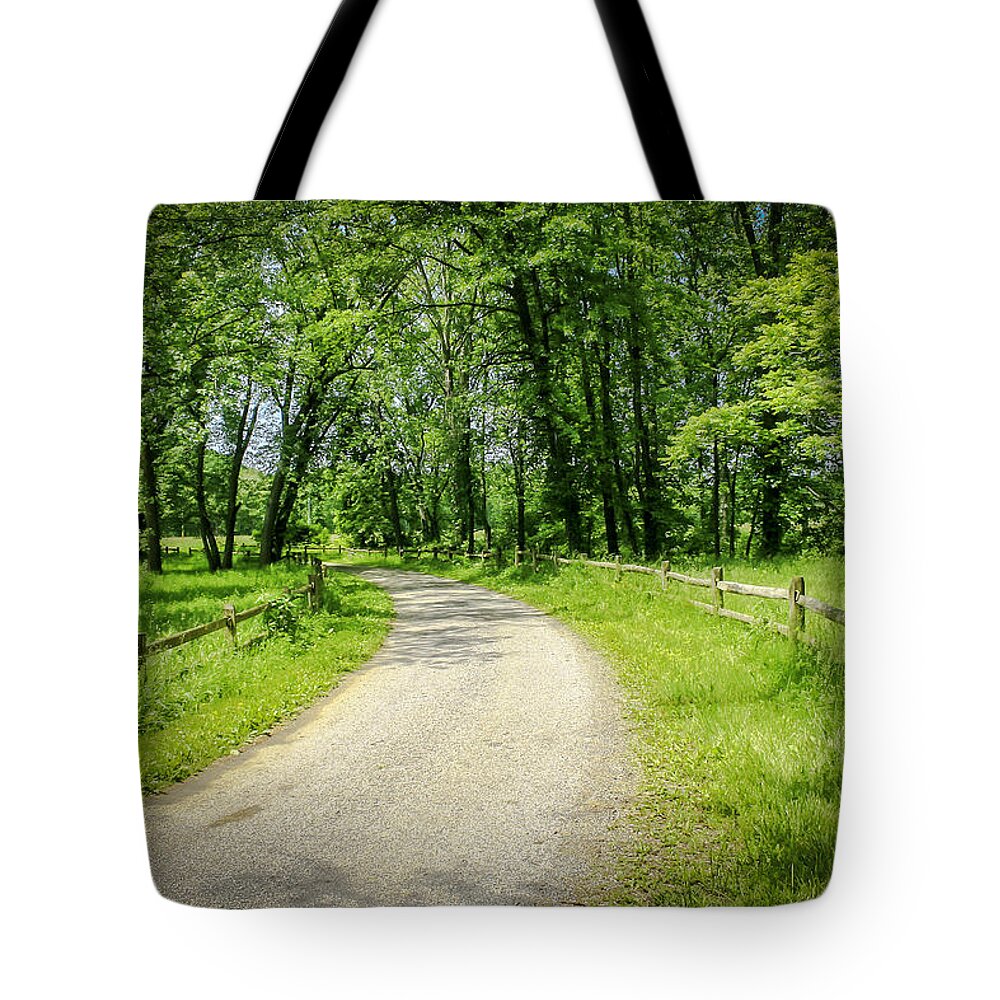 Fence Tote Bag featuring the photograph Spring Time in Rural Ohio by Jack R Perry