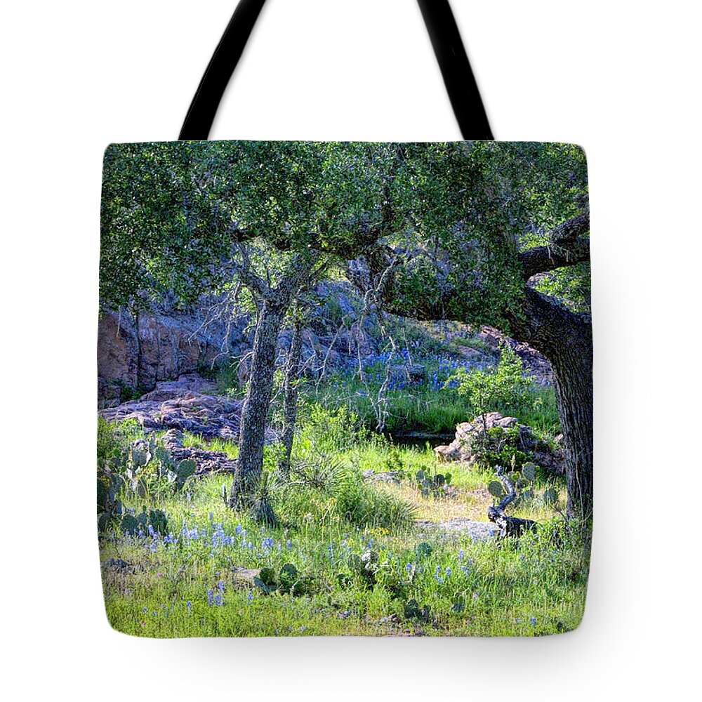 Nature Tote Bag featuring the photograph Spring Time in Texas by Linda Phelps