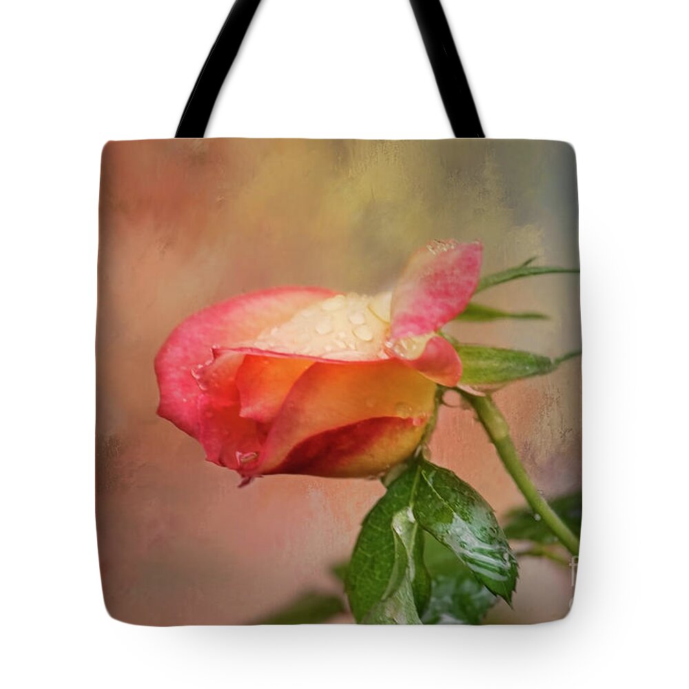 Flower Tote Bag featuring the photograph Springing Forth by Joan Bertucci