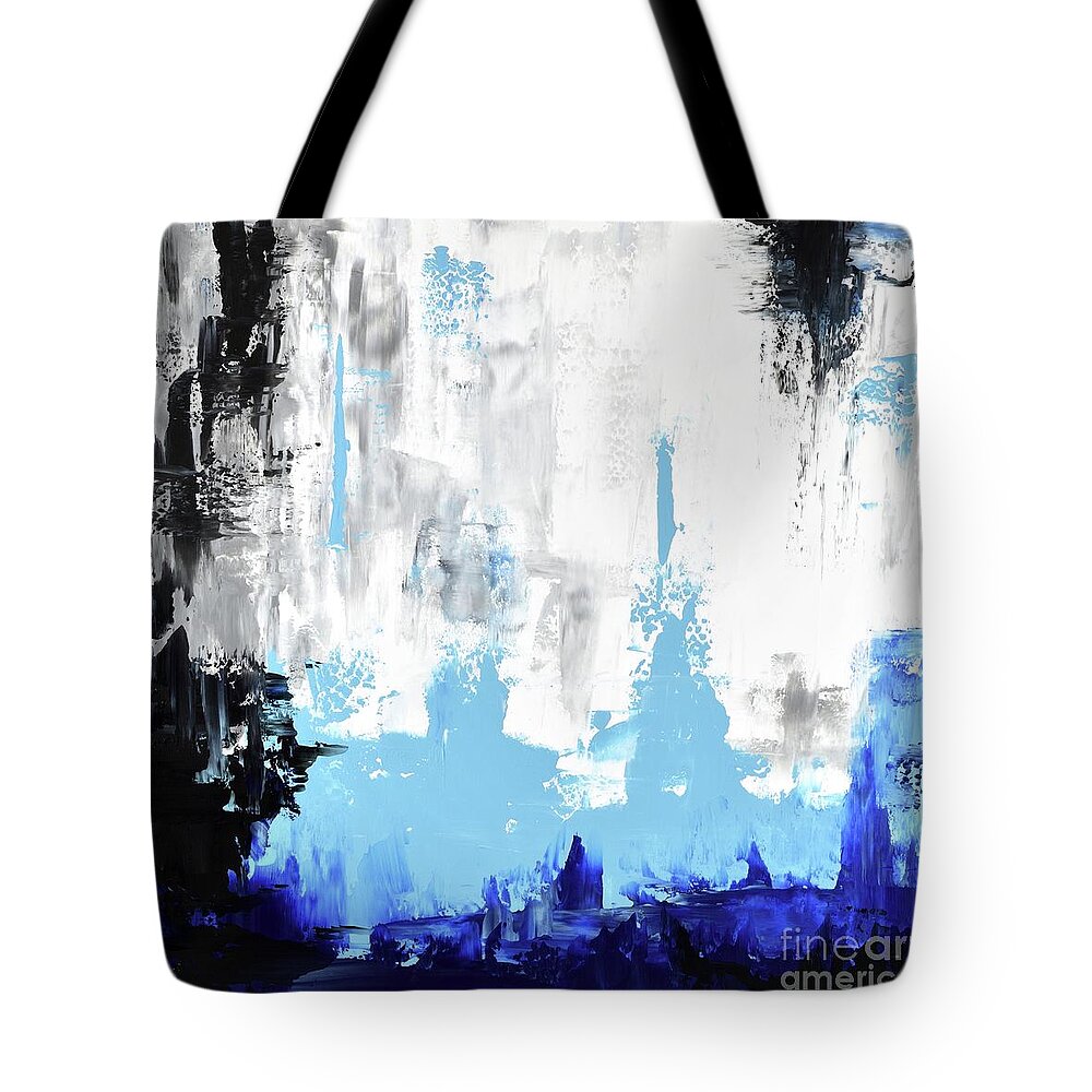 Abstract Tote Bag featuring the painting SQ05i7 by Emerico Imre Toth