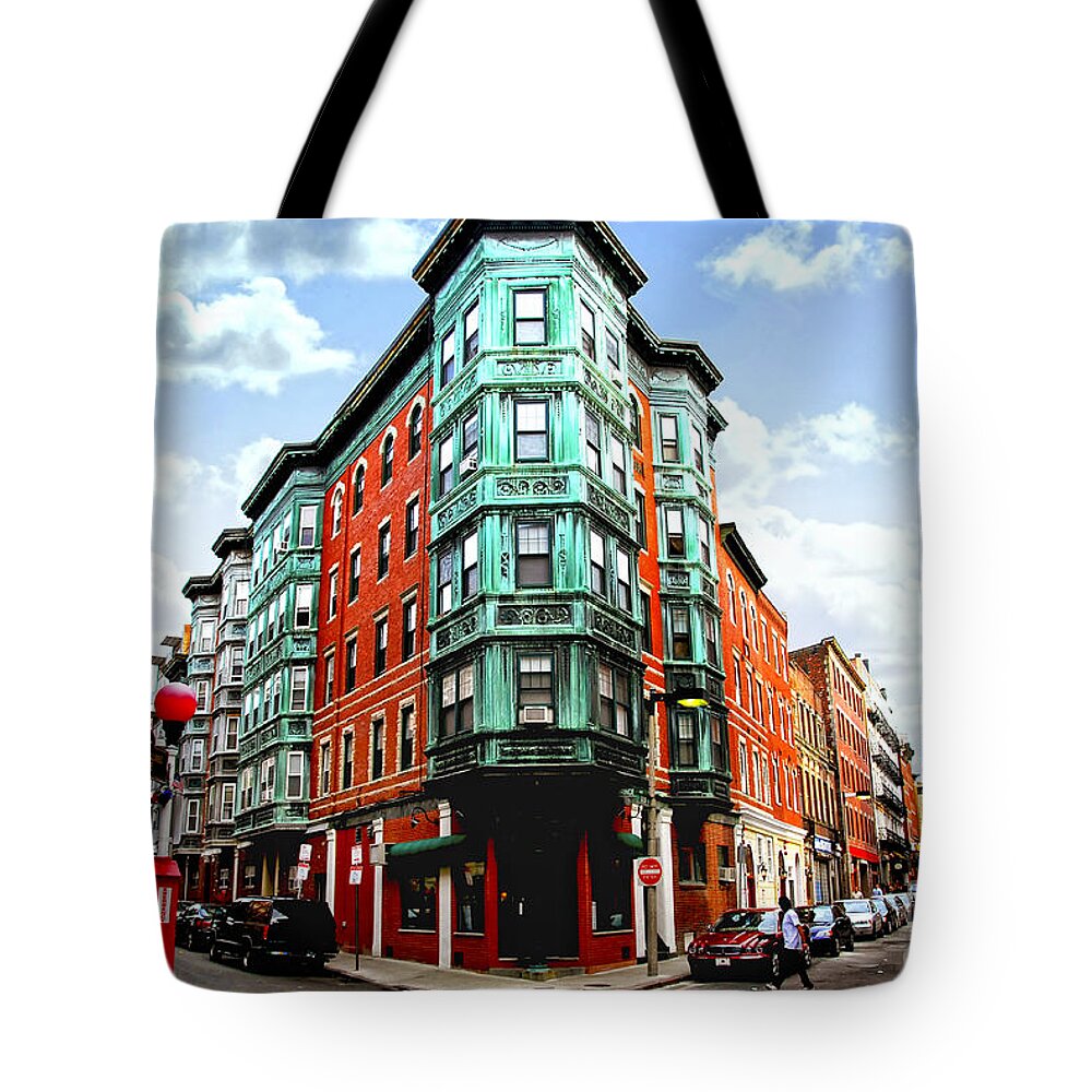 House Tote Bag featuring the photograph Square in old Boston by Elena Elisseeva