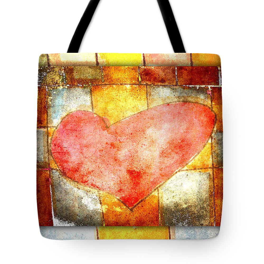 Heart Tote Bag featuring the photograph Squared Heart by Carol Leigh
