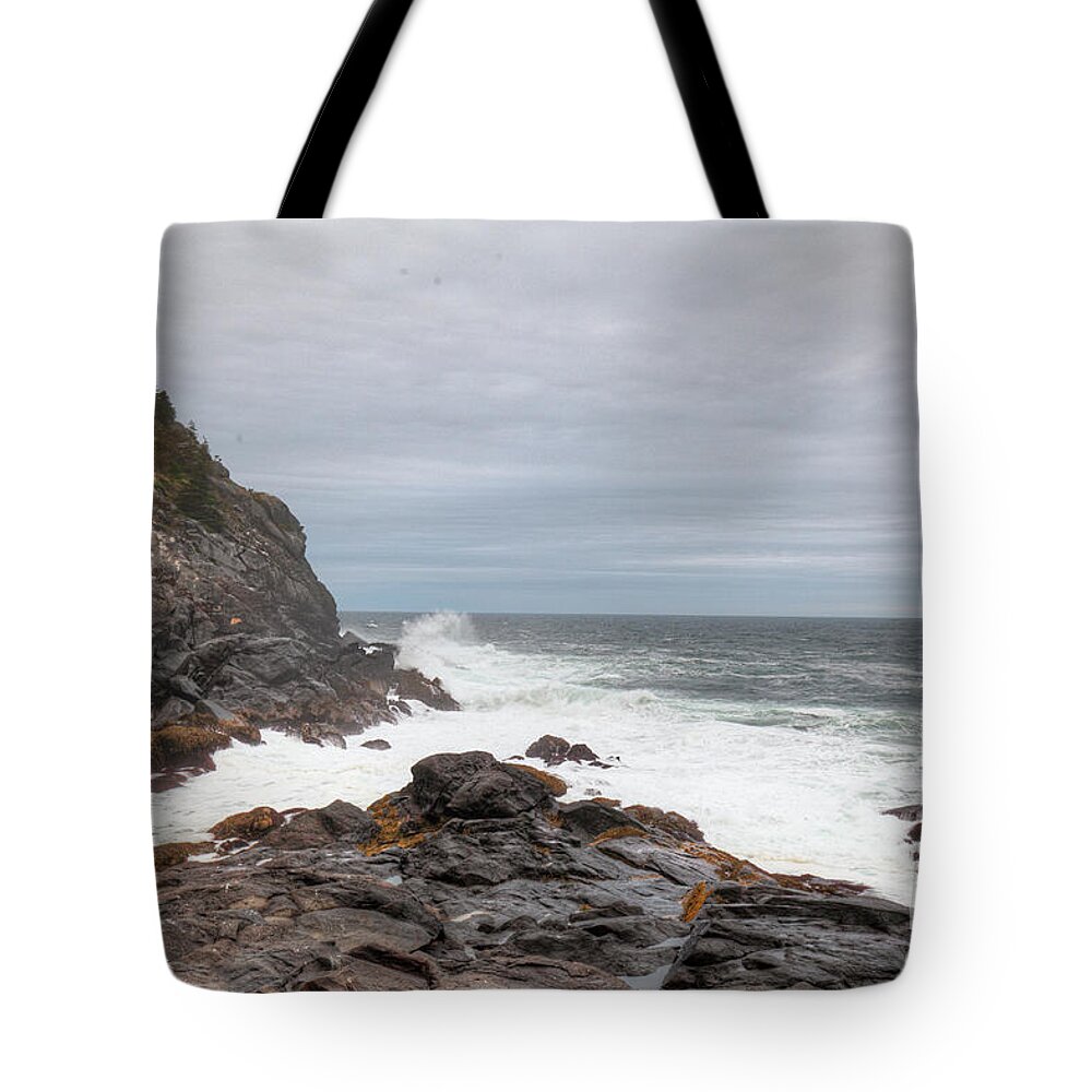 Monhegan Island Tote Bag featuring the photograph Squeaker Cove by Tom Cameron