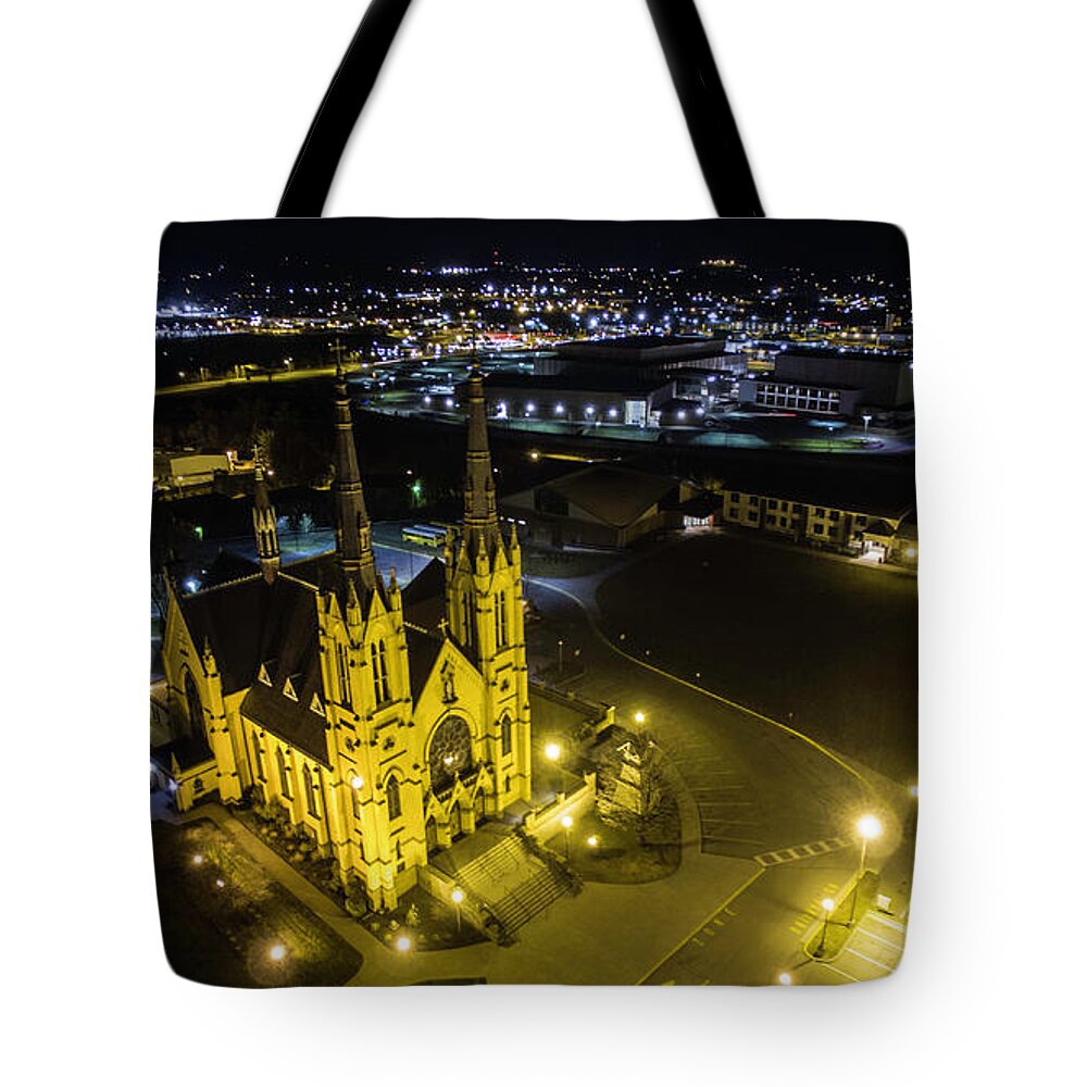 Roanoke Tote Bag featuring the photograph St. Andrew's 3 by Star City SkyCams