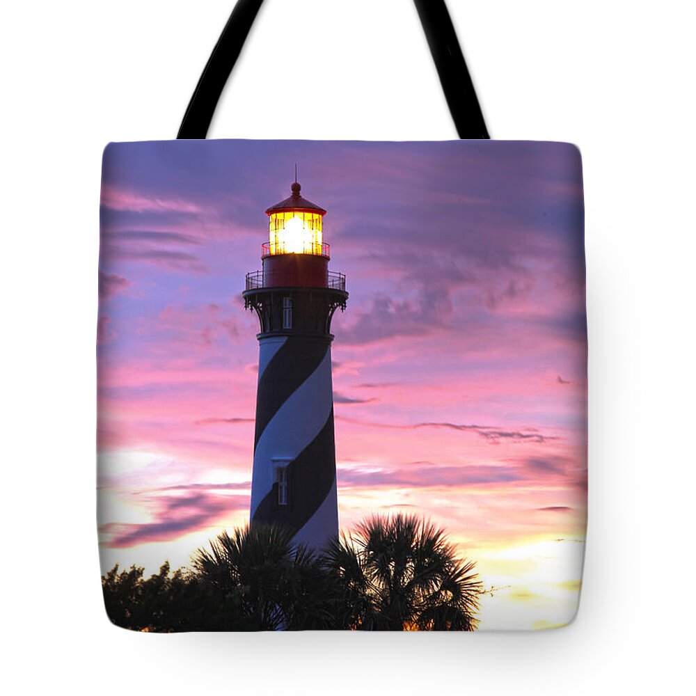 Lighthouse Tote Bag featuring the photograph St. Augustine Light by Robert Och