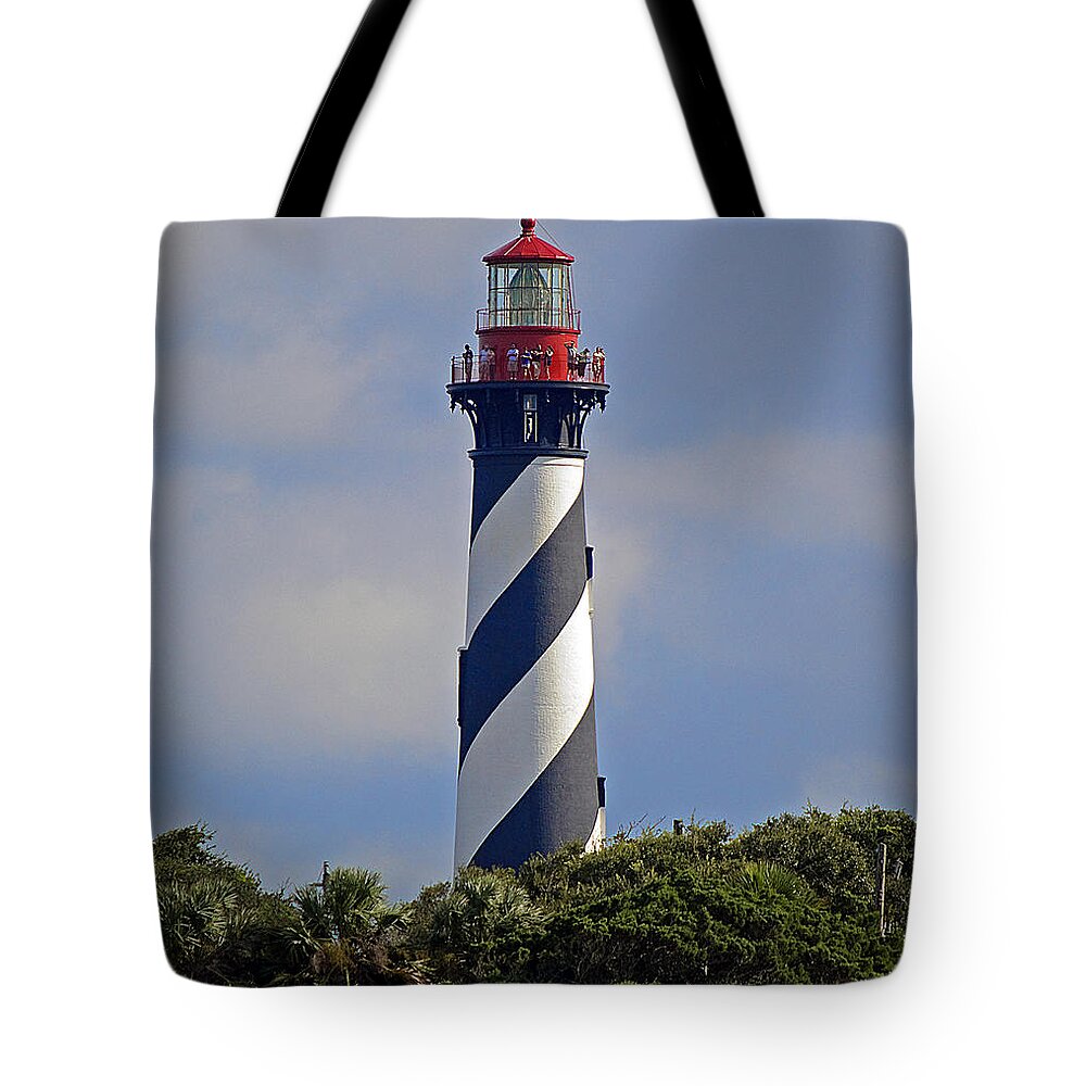 Lighthouse Tote Bag featuring the photograph St. Augustine Lighthouse by Kenneth Albin