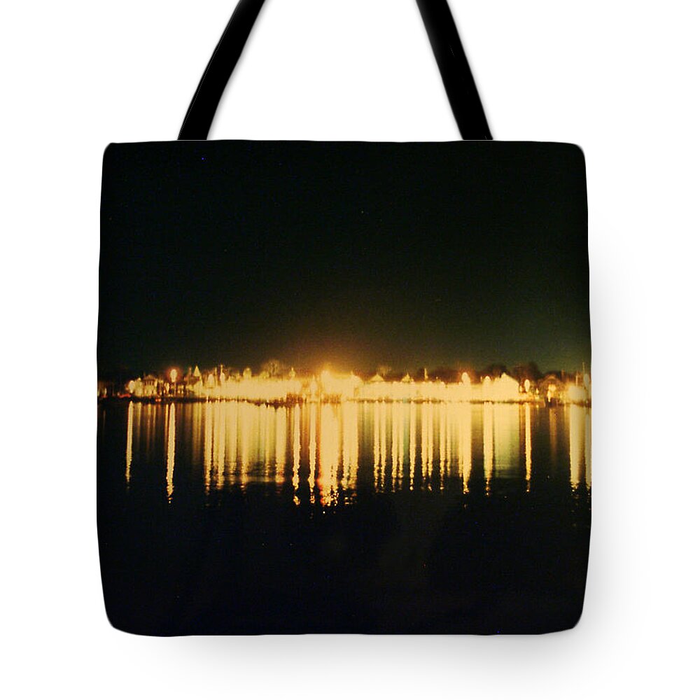 Florida Tote Bag featuring the photograph St. Augustine Lights by Kenneth Albin