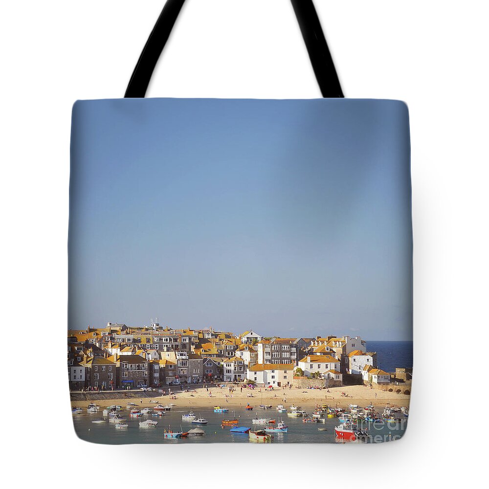 St Ives Tote Bag featuring the photograph St Ives harbour by Lyn Randle