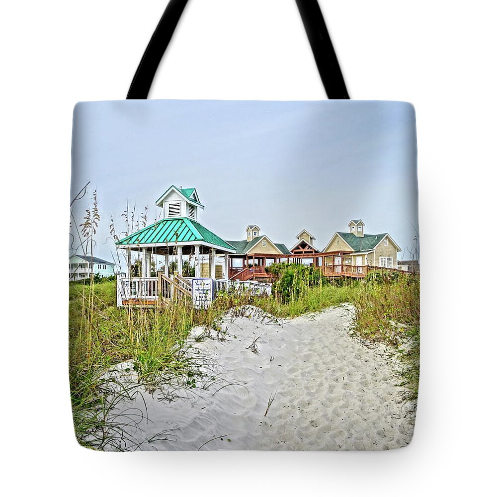 Beach Tote Bag featuring the photograph St. James Beach Club by Don Margulis