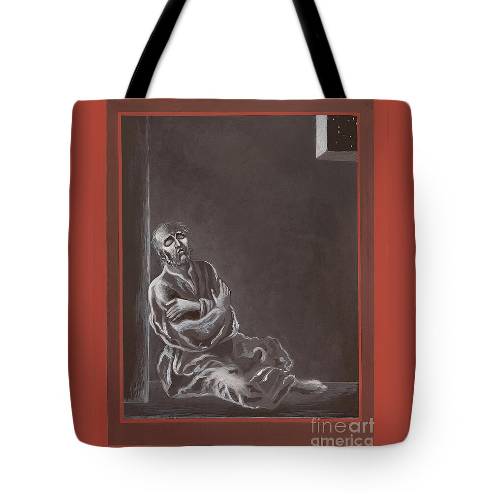  St John Of The Cross In The Dark Night Of The Soul Tote Bag featuring the painting St John of the Cross in the Dark Night of the Soul 290 by William Hart McNichols