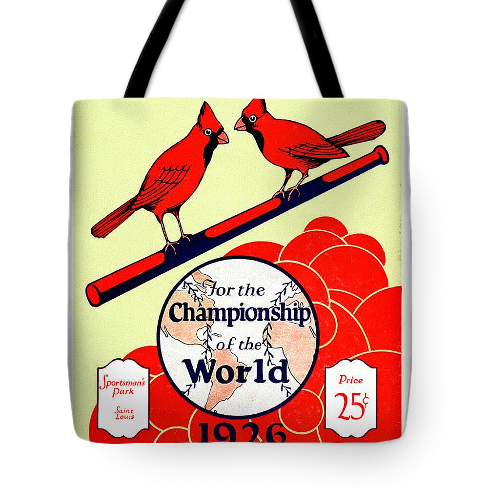 St. Louis Cardinals 1926 World Series Program Tote Bag by Big 88