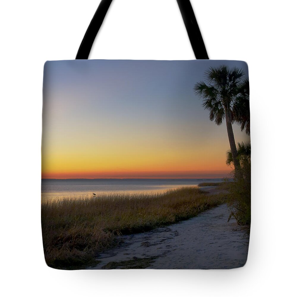 Florida Tote Bag featuring the photograph St. Mark's Sunset by Bill Chambers