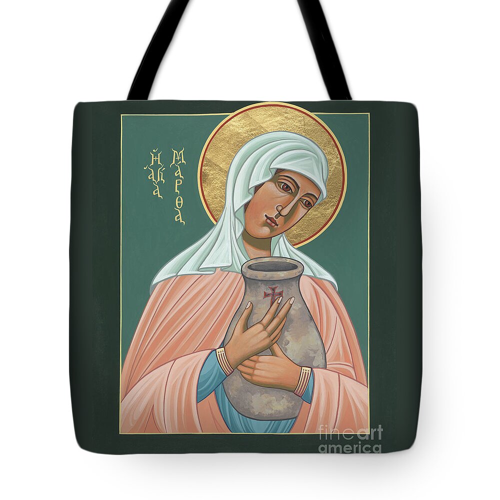 St Martha Of Bethany Tote Bag featuring the painting St Martha of Bethany by William Hart McNichols