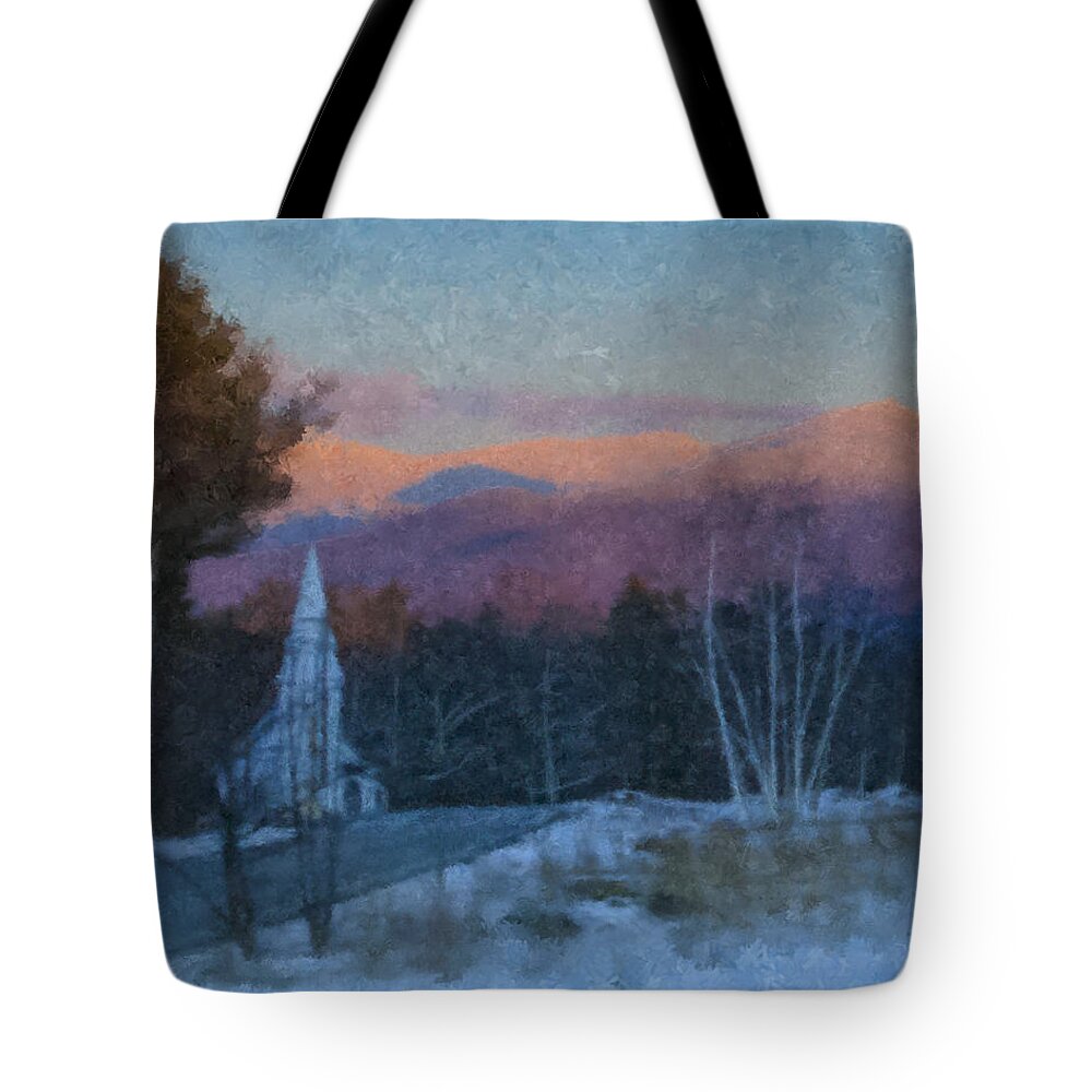 St. Matthews Tote Bag featuring the painting St. Matthews on Sugar Hill Road by Bill McEntee