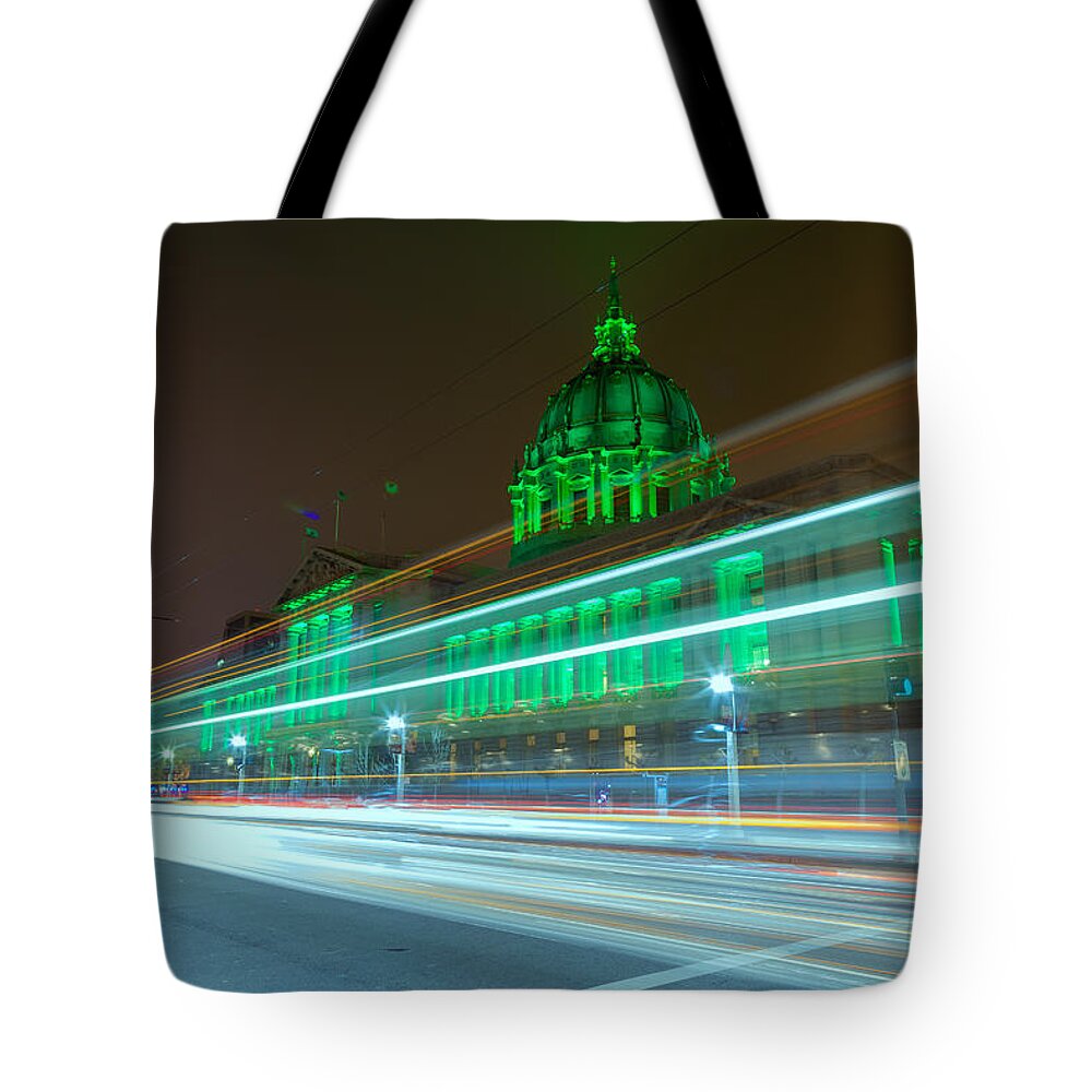City Tote Bag featuring the photograph St. Patrick's Day by Jonathan Nguyen