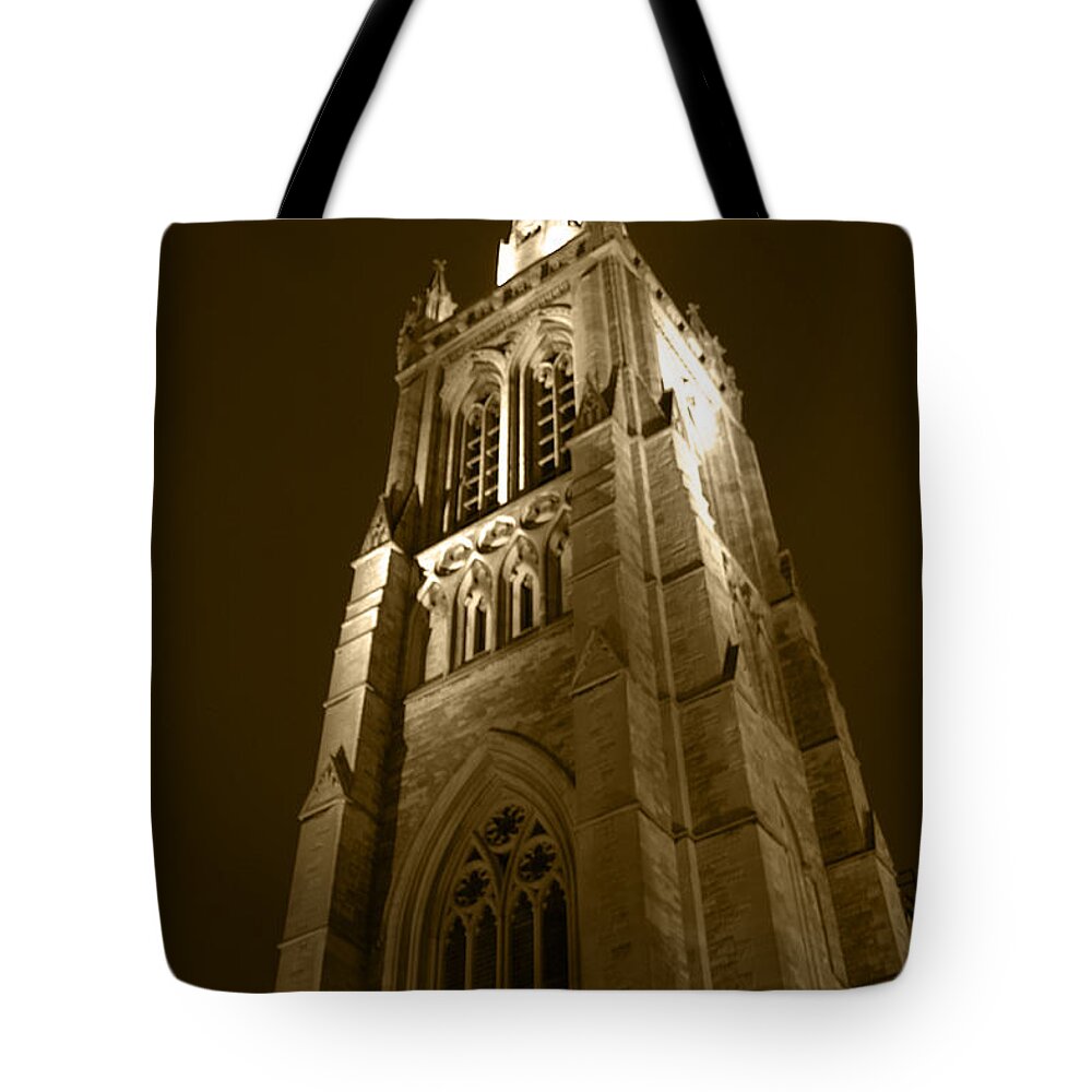 St Peter Tote Bag featuring the photograph St Peter's Church Bournemouth by Chris Day