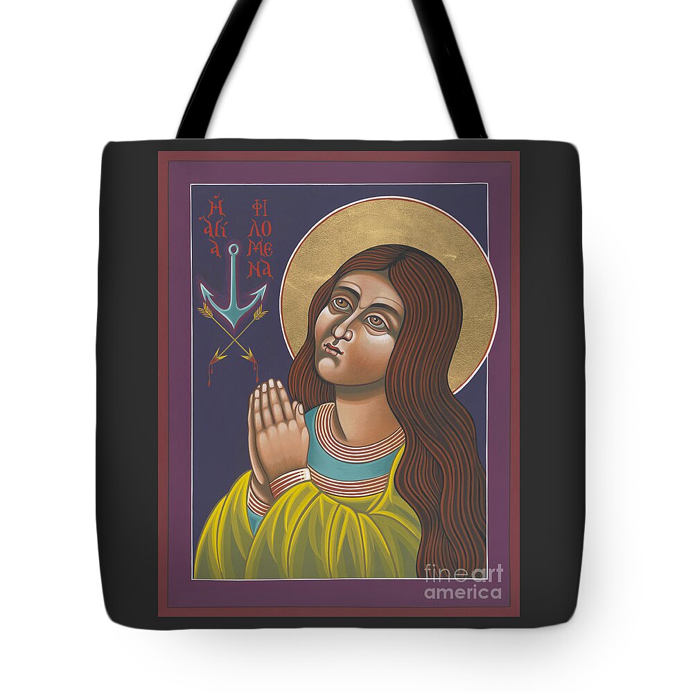 St Philomena Tote Bag featuring the painting St Philomena 167 by William Hart McNichols