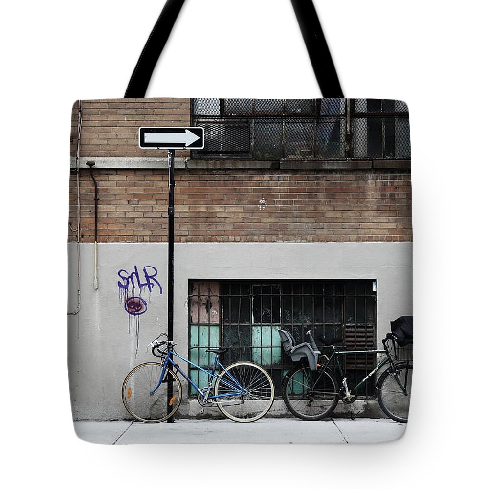 Bike Tote Bag featuring the photograph Stable by Kreddible Trout