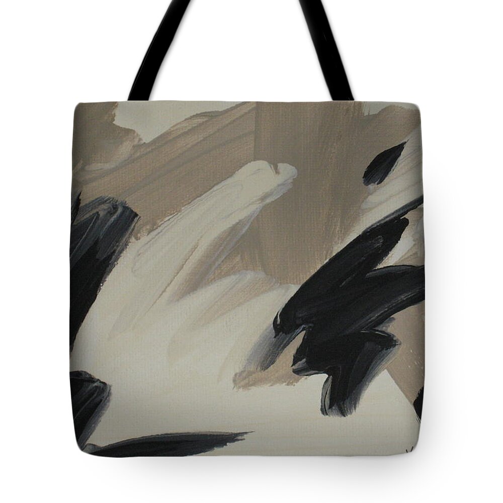 Natalie Eisen Tote Bag featuring the painting Staccato by Outre Art Natalie Eisen