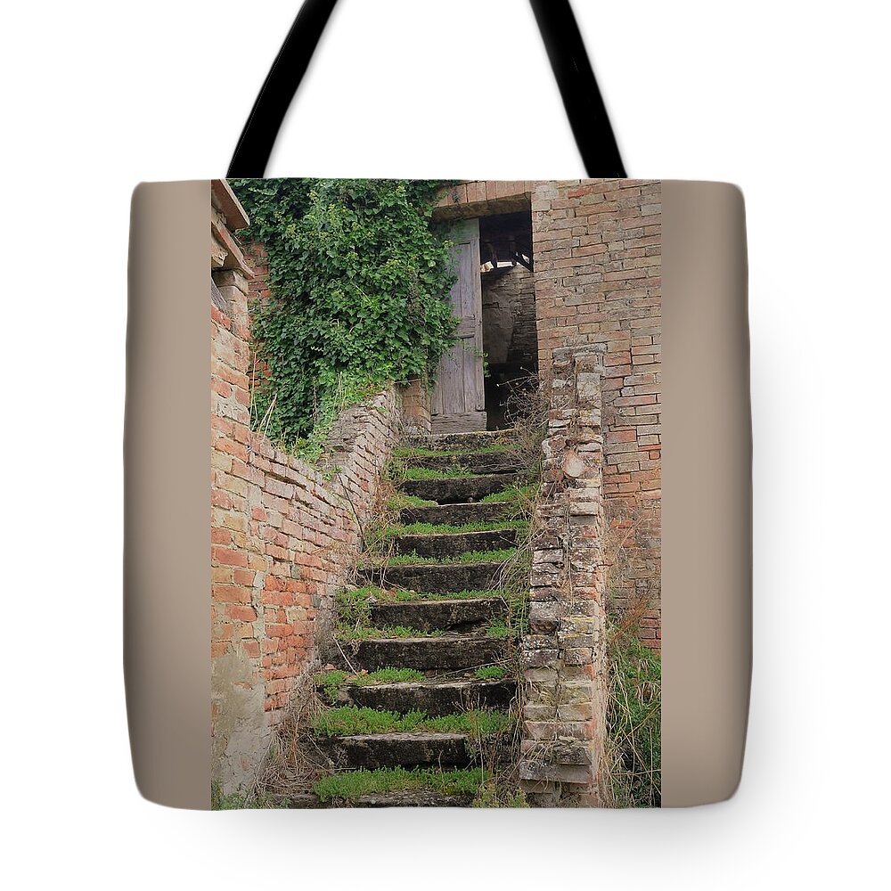 Europe Tote Bag featuring the photograph Stairway Less Traveled by Jim Benest